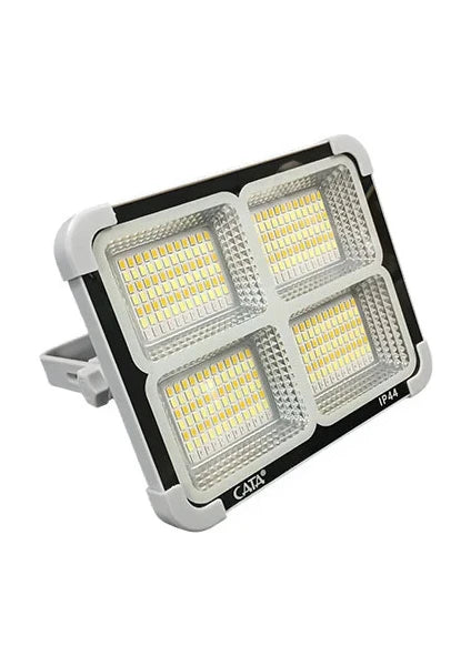 Cata CT-4698B Güneş Enerjili Solar 200W Watt LED Projektör Taşınabilir Sarı Beyaz ve Çakar Işık Lamba